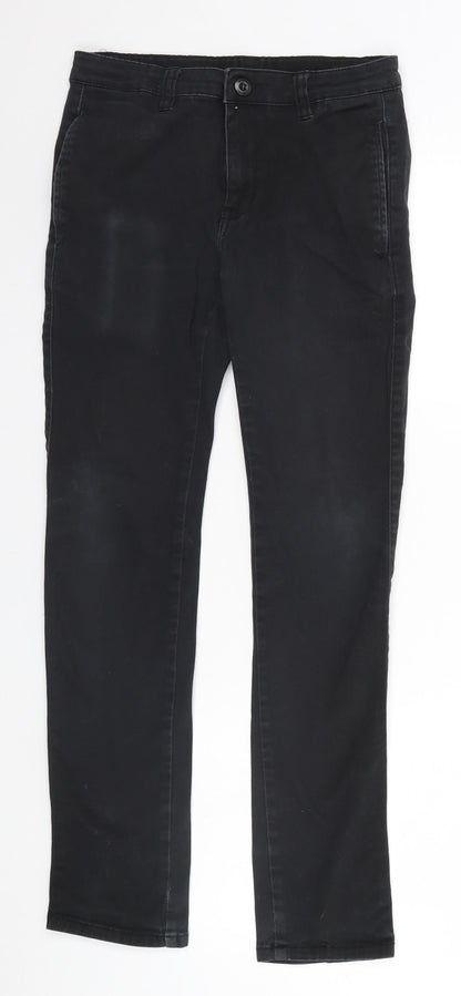 Denim & Co. Womens Black   Straight Jeans Size S L28 in