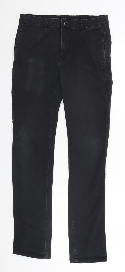 Denim & Co. Womens Black   Straight Jeans Size S L28 in