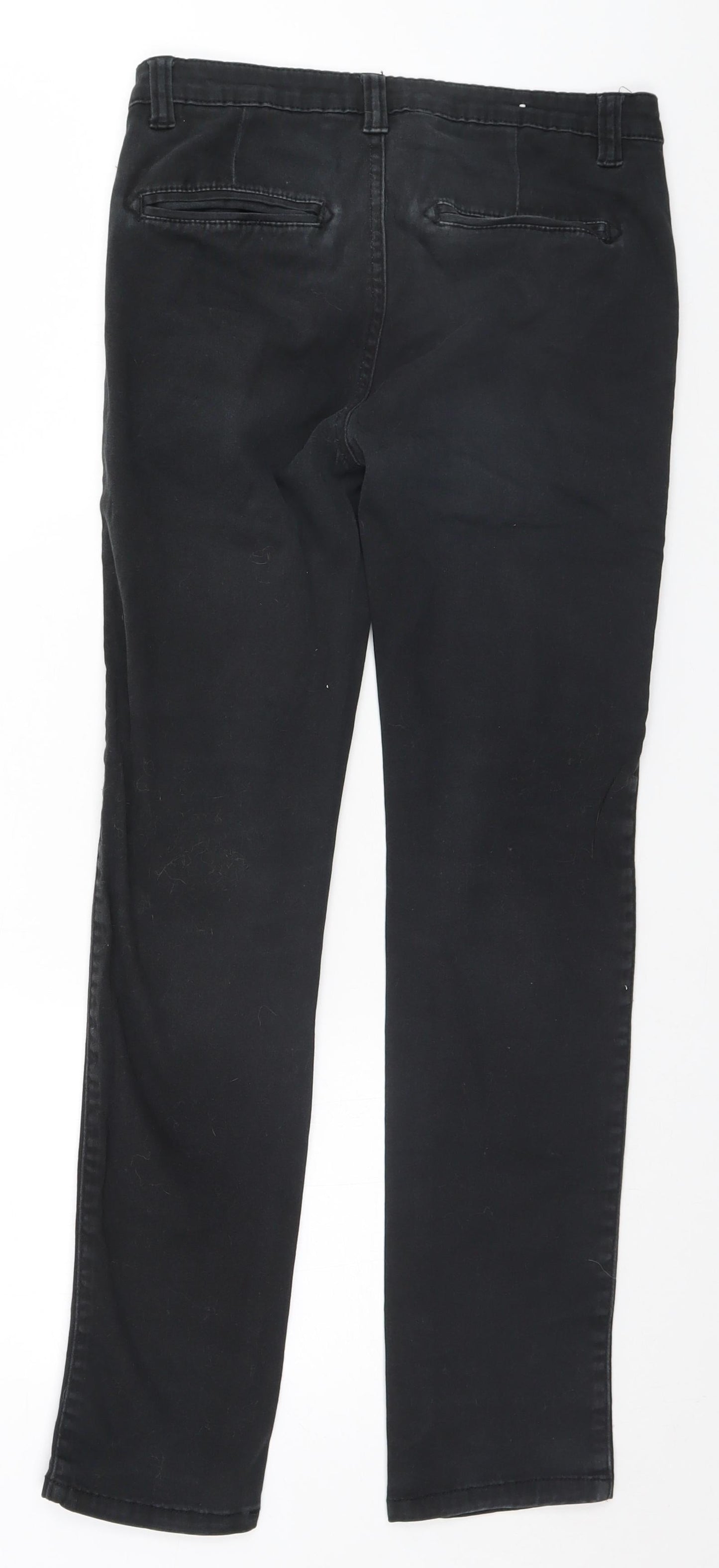 Denim & Co. Womens Black   Straight Jeans Size S L28 in