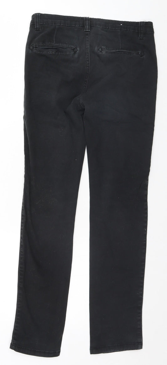 Denim & Co. Womens Black   Straight Jeans Size S L28 in