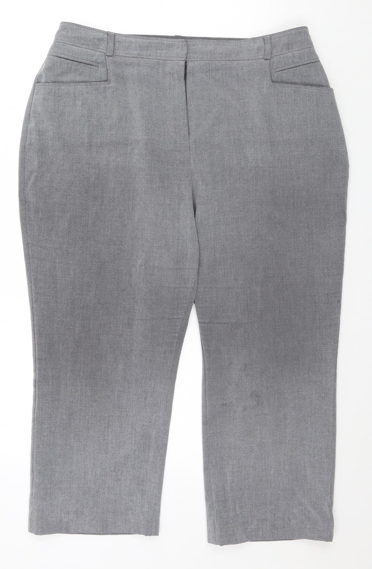 Capsule  Womens Grey   Trousers  Size 16 L23 in