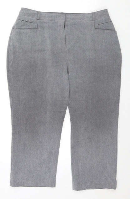 Capsule  Womens Grey   Trousers  Size 16 L23 in