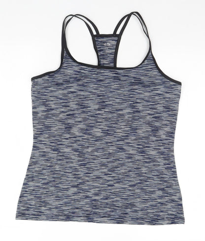 Preworn Womens Blue Striped  Basic Tank Size 12