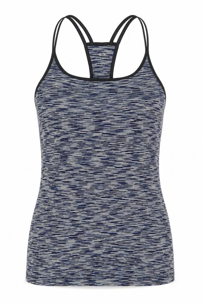 Preworn Womens Blue Striped  Basic Tank Size 12