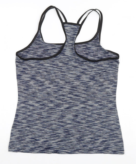 Preworn Womens Blue Striped  Basic Tank Size 12