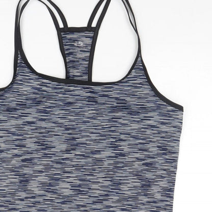 Preworn Womens Blue Striped  Basic Tank Size 12