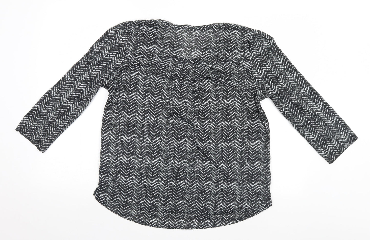 Womens UK Size  H&M Grey Basic Blouse