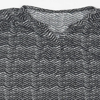 Womens UK Size  H&M Grey Basic Blouse