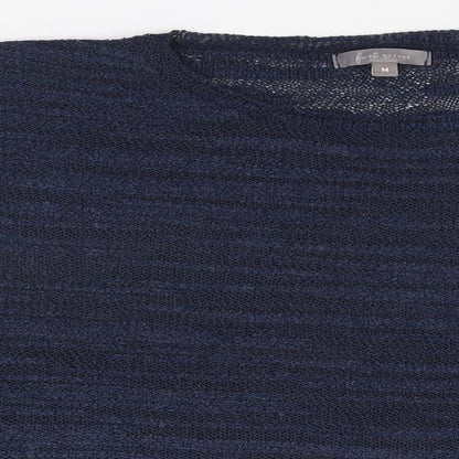 Avenue Womens Blue Striped  Pullover Jumper Size M