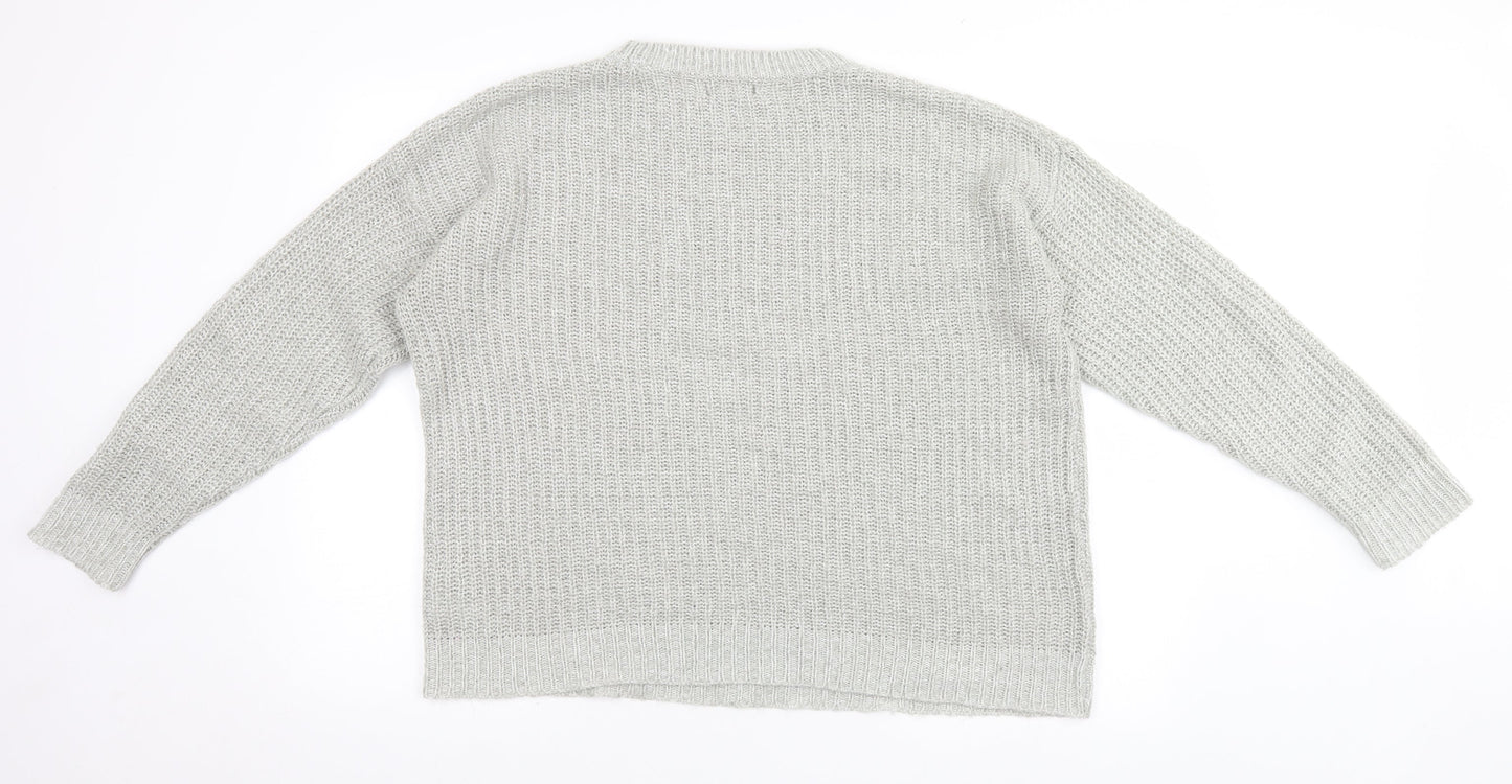 New Look Mens Grey   Pullover Jumper Size M