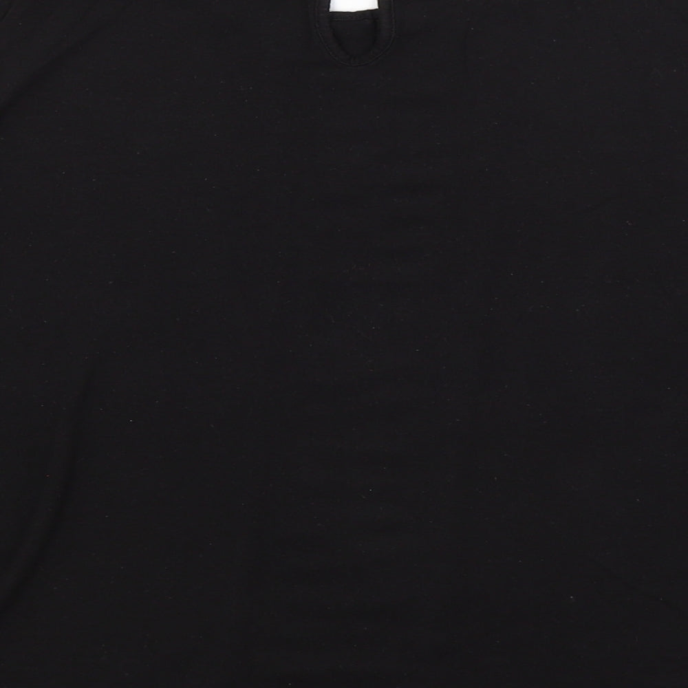 Womens UK Size L H&M Black Basic Blouse