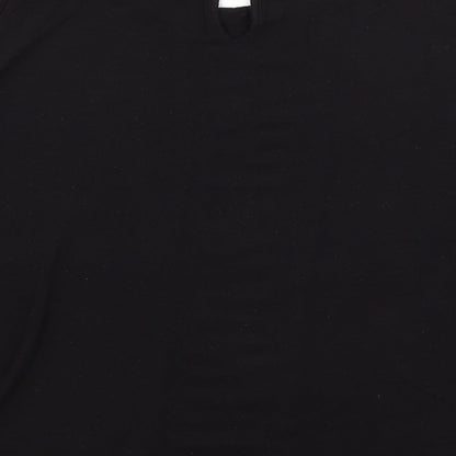 Womens UK Size L H&M Black Basic Blouse