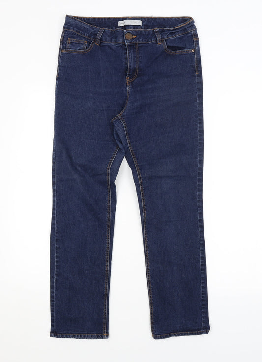 George Womens Blue   Straight Jeans Size 14 L26 in