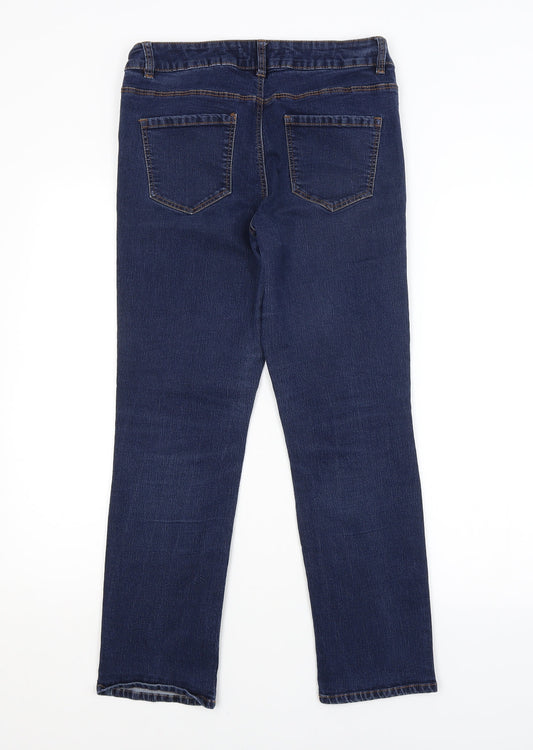 George Womens Blue   Straight Jeans Size 14 L26 in