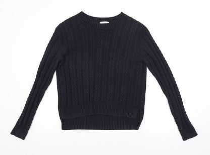 Womens UK Size XS H&M Blue Pullover Jumper