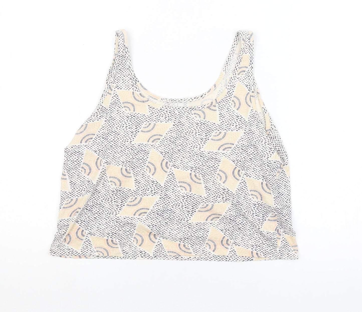 Womens UK Size S VERO MODA Multicoloured Cropped Tank
