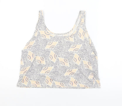 Womens UK Size S VERO MODA Multicoloured Cropped Tank