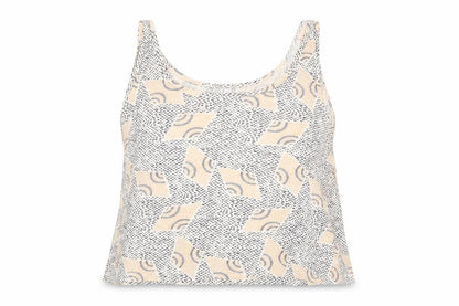 Womens UK Size S VERO MODA Multicoloured Cropped Tank