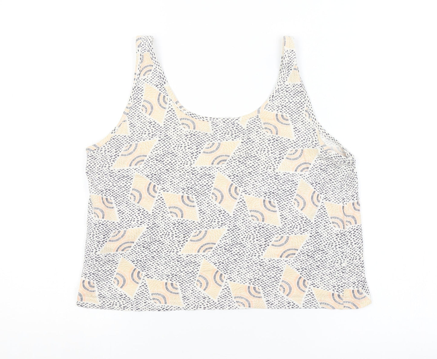 Womens UK Size S VERO MODA Multicoloured Cropped Tank