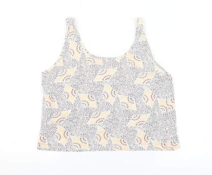 Womens UK Size S VERO MODA Multicoloured Cropped Tank