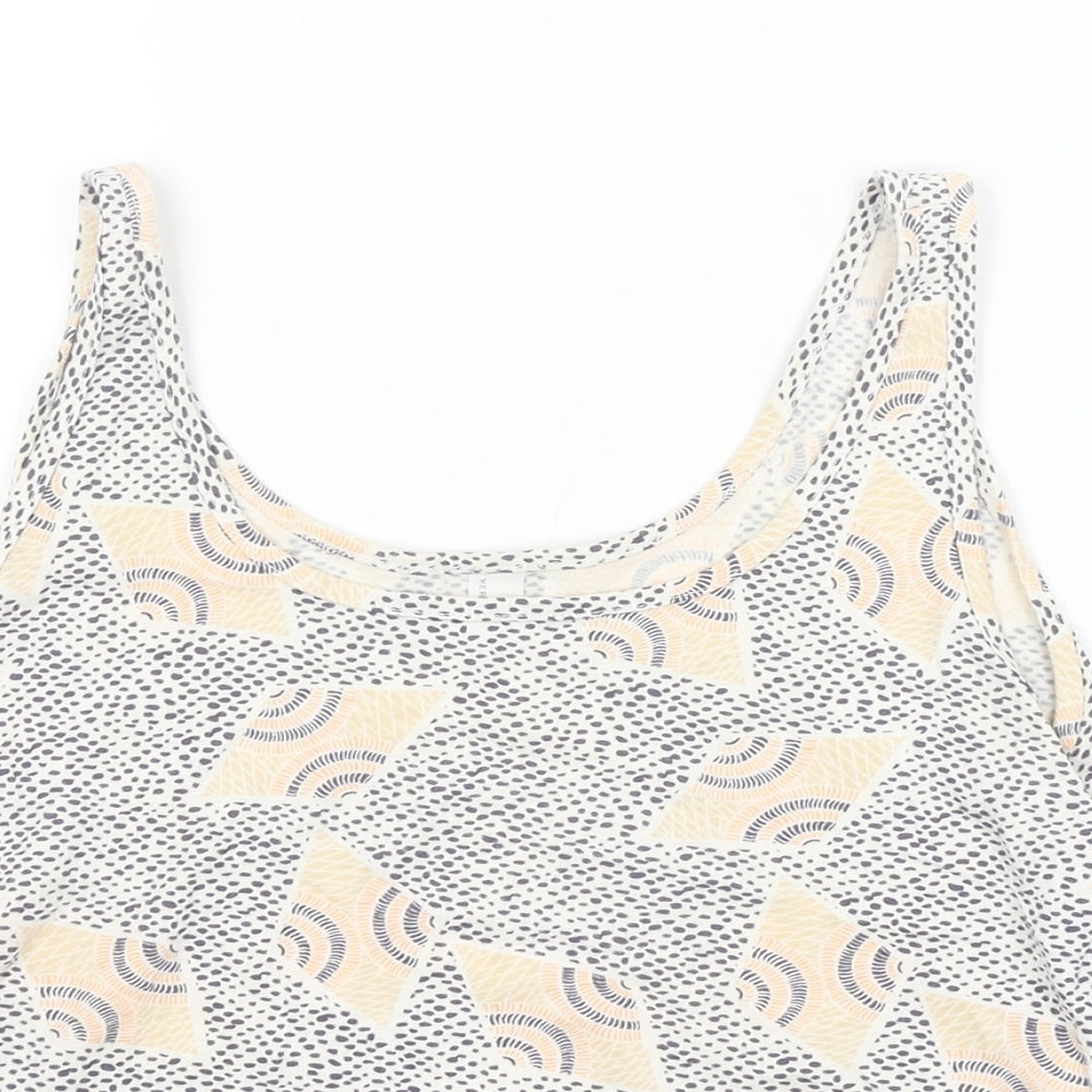 Womens UK Size S VERO MODA Multicoloured Cropped Tank