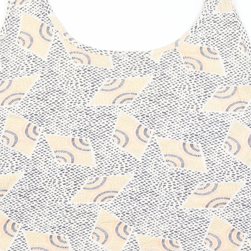 Womens UK Size S VERO MODA Multicoloured Cropped Tank