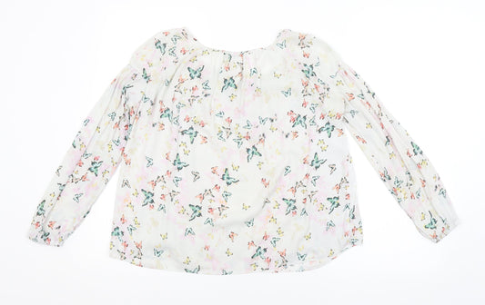 Bershka Womens Multicoloured Animal Print  Basic Blouse Size S