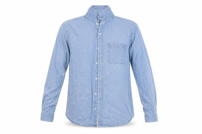 Mens UK Size M D/STRUCT Blue  Button-Up Long Sleeve Casual Shirt
