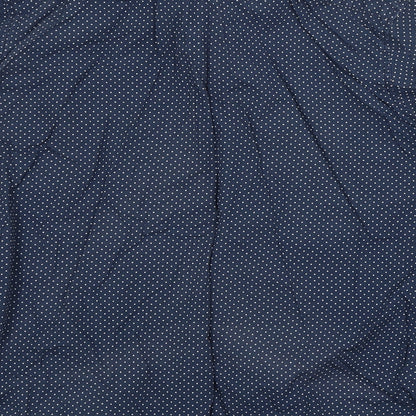 F&F Mens Blue Polka Dot   Button-Up Size M