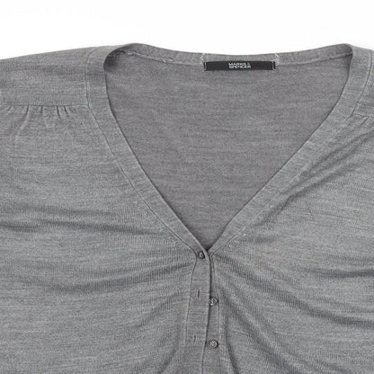 M&S Womens Grey   Cardigan Jumper