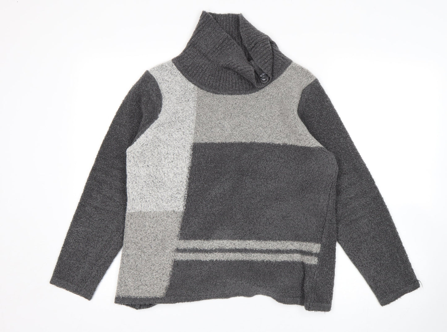 Womens UK Size M BM Grey Pullover Jumper