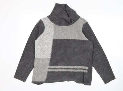 Womens UK Size M BM Grey Pullover Jumper