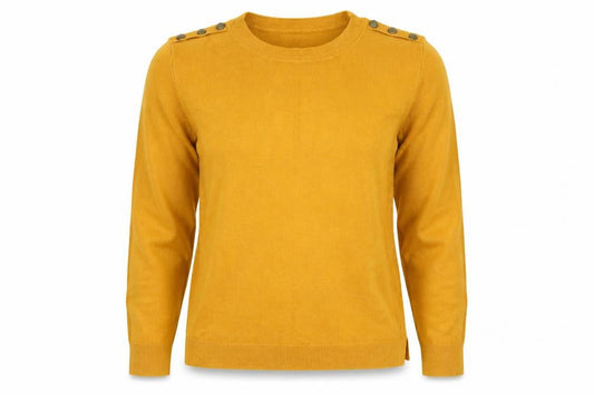 Womens UK Size 12 Atmosphere Yellow Pullover Jumper