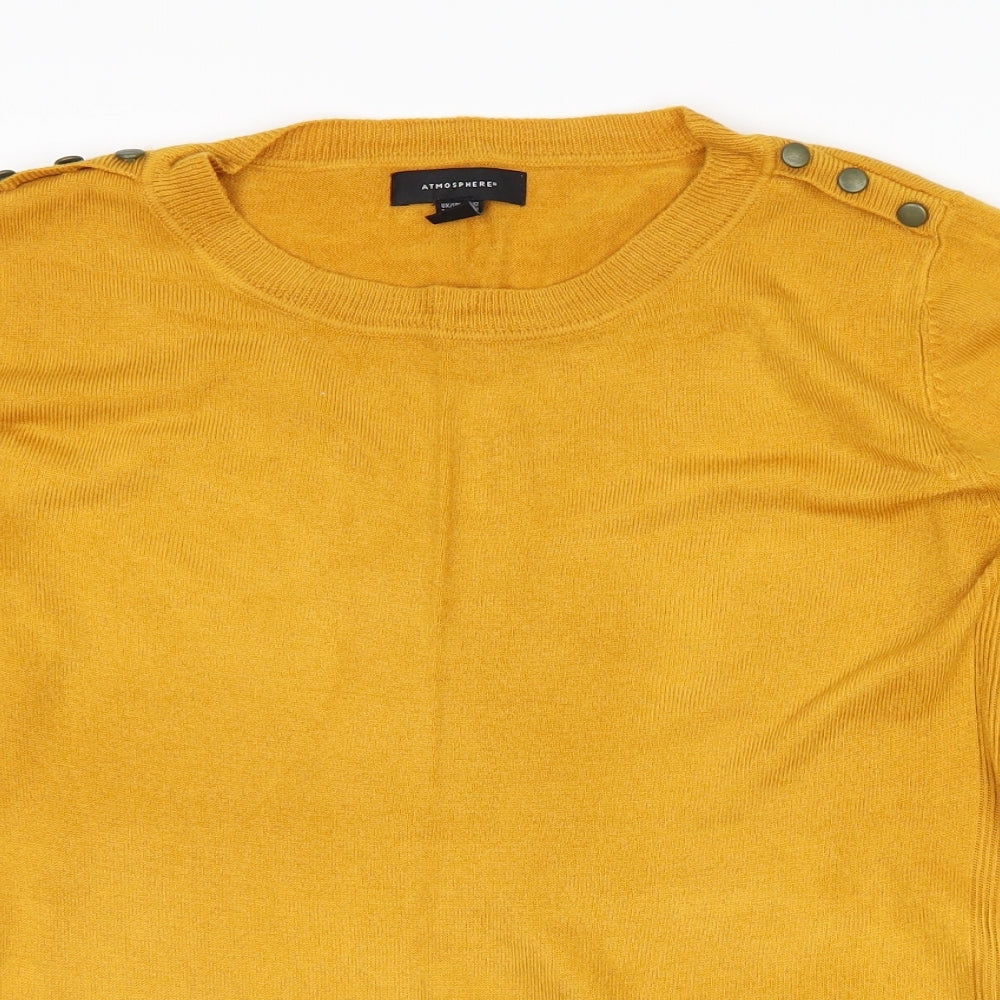 Atmosphere Womens Yellow   Pullover Jumper Size 12