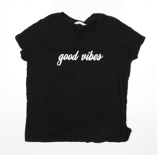 Primark Womens Black   Basic T-Shirt Size M