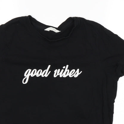 Primark Womens Black   Basic T-Shirt Size M