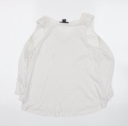 Atmosphere Womens White   Basic Tank Size 14