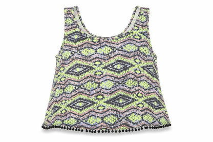 Womens UK Size 12 New Look Multicoloured Basic Tank