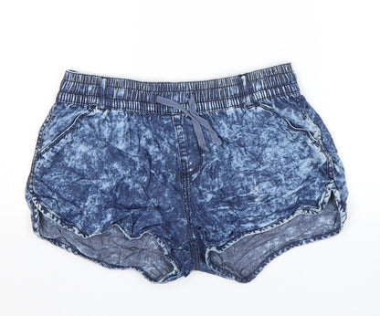 Select Womens Blue   Hot Pants Shorts Size 10