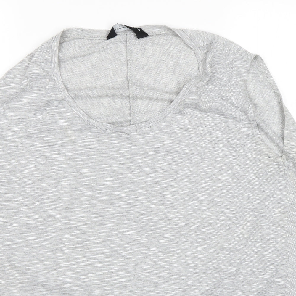 Womens UK Size 12 Dorothy Perkins Grey Basic Tank