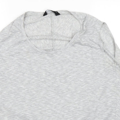 Womens UK Size 12 Dorothy Perkins Grey Basic Tank