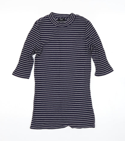 F&F Womens Blue Striped  Pullover Jumper Size 8