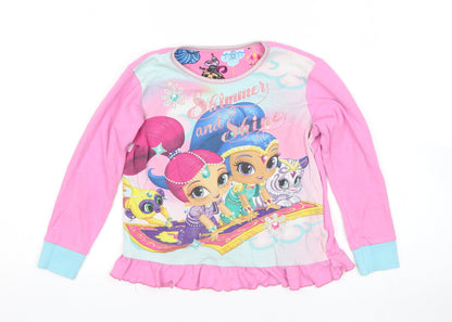 Matalan Girls Multicoloured   Top Pyjama Top Size 5 Years  - shimmer and shine