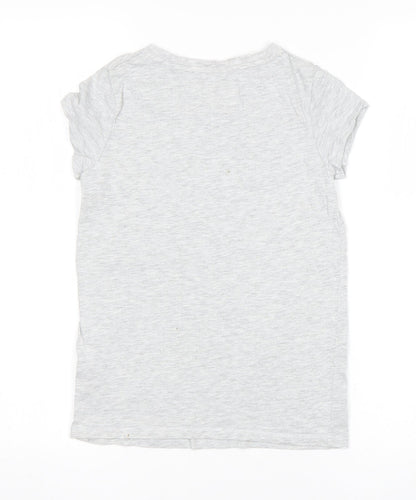 NEXT Girls Grey   Basic T-Shirt Size 9 Years