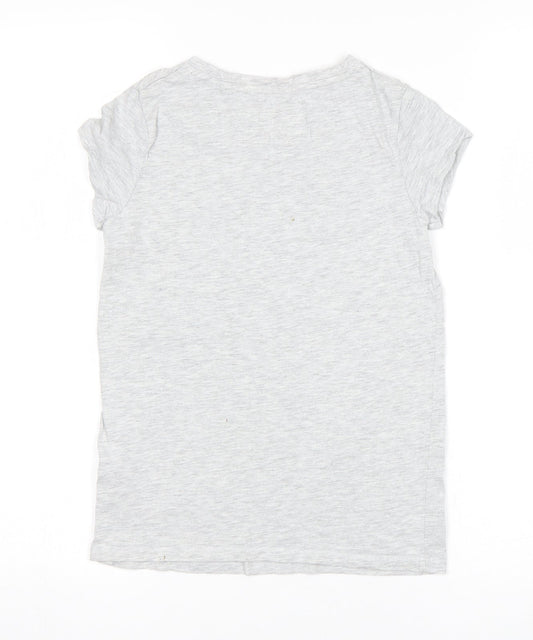 NEXT Girls Grey   Basic T-Shirt Size 9 Years