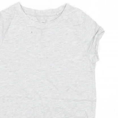 NEXT Girls Grey   Basic T-Shirt Size 9 Years