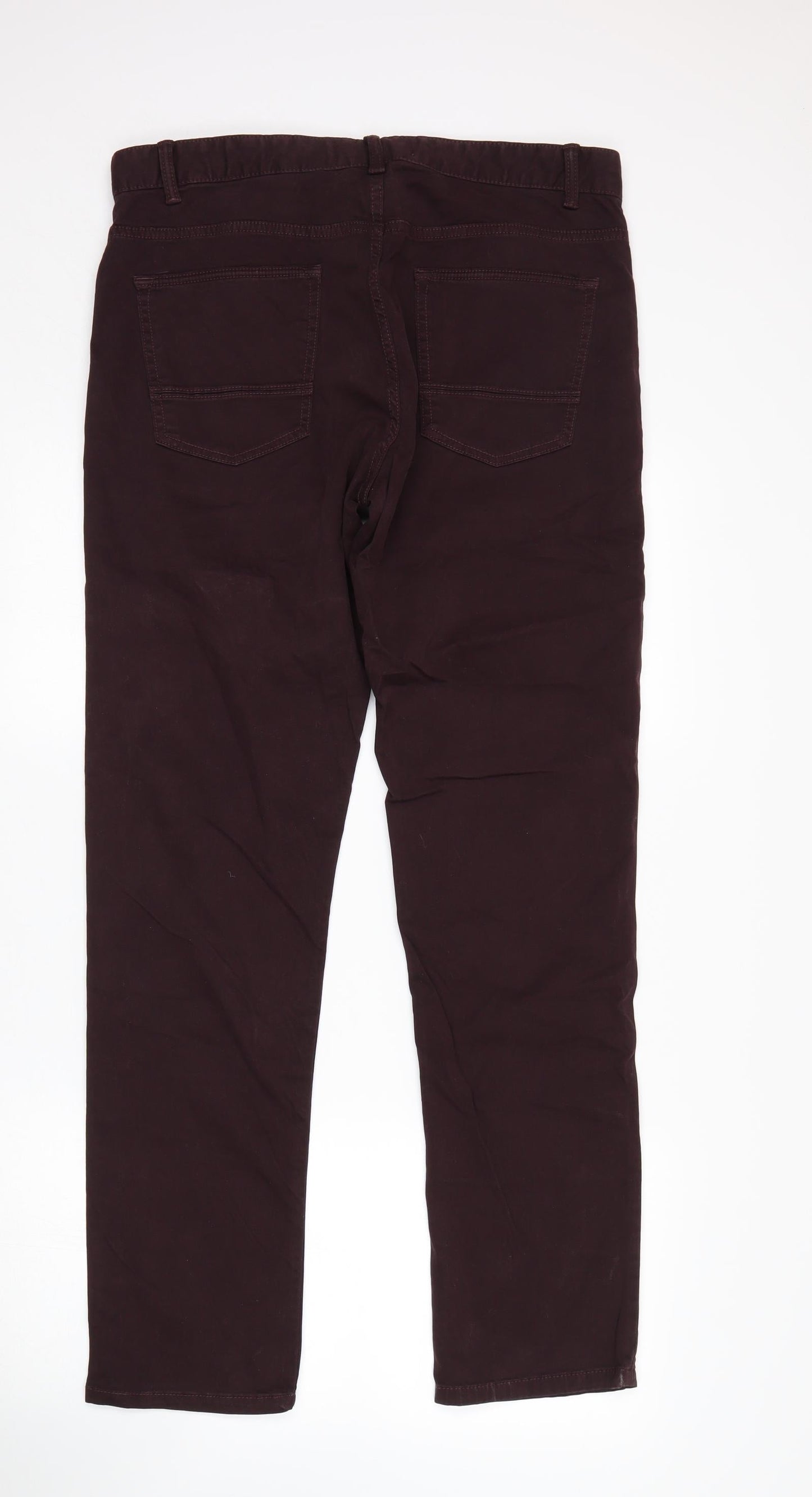 Womens UK Size 34 NEXT Slim Fit Chino Purple Trousers