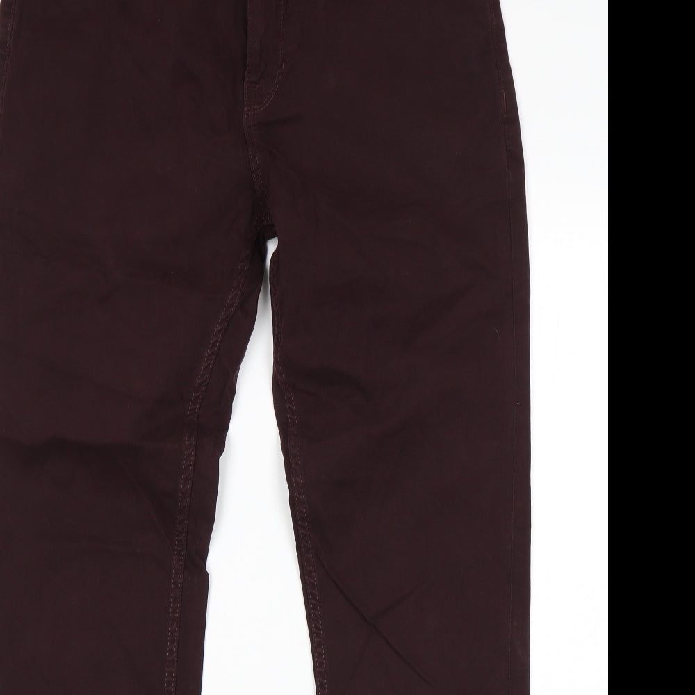 Womens UK Size 34 NEXT Slim Fit Chino Purple Trousers