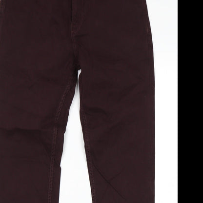 Womens UK Size 34 NEXT Slim Fit Chino Purple Trousers