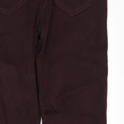 Womens UK Size 34 NEXT Slim Fit Chino Purple Trousers
